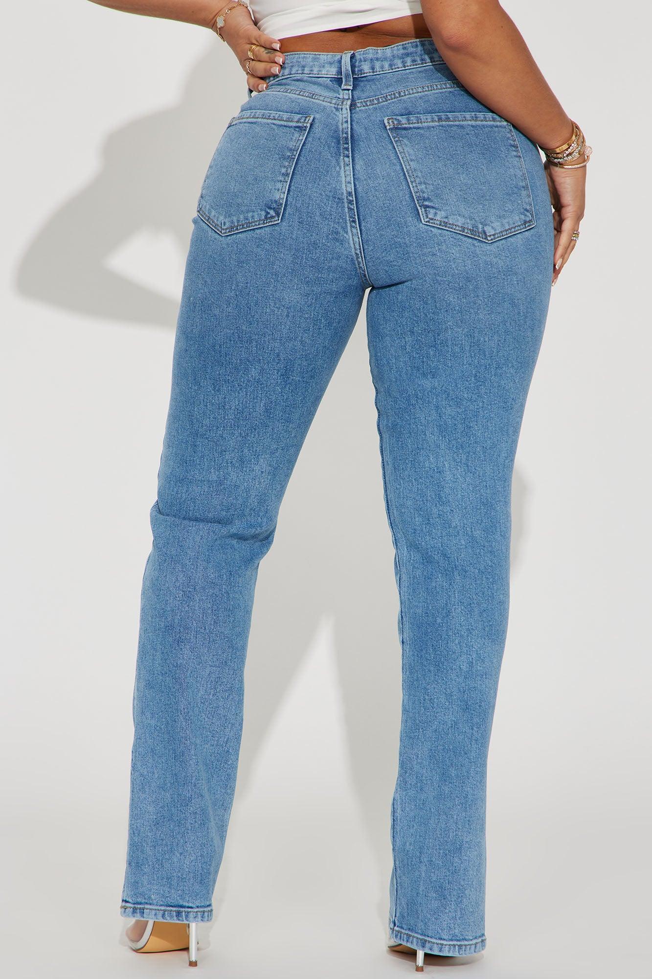 High Intensity Straight Leg Jeans - Medium Wash Product Image