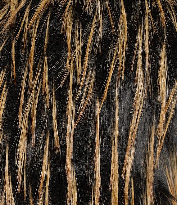 Azalea Wang Plus Size Saoirse Faux Fur Oversize Collared Cropped Bolero Jacket Product Image