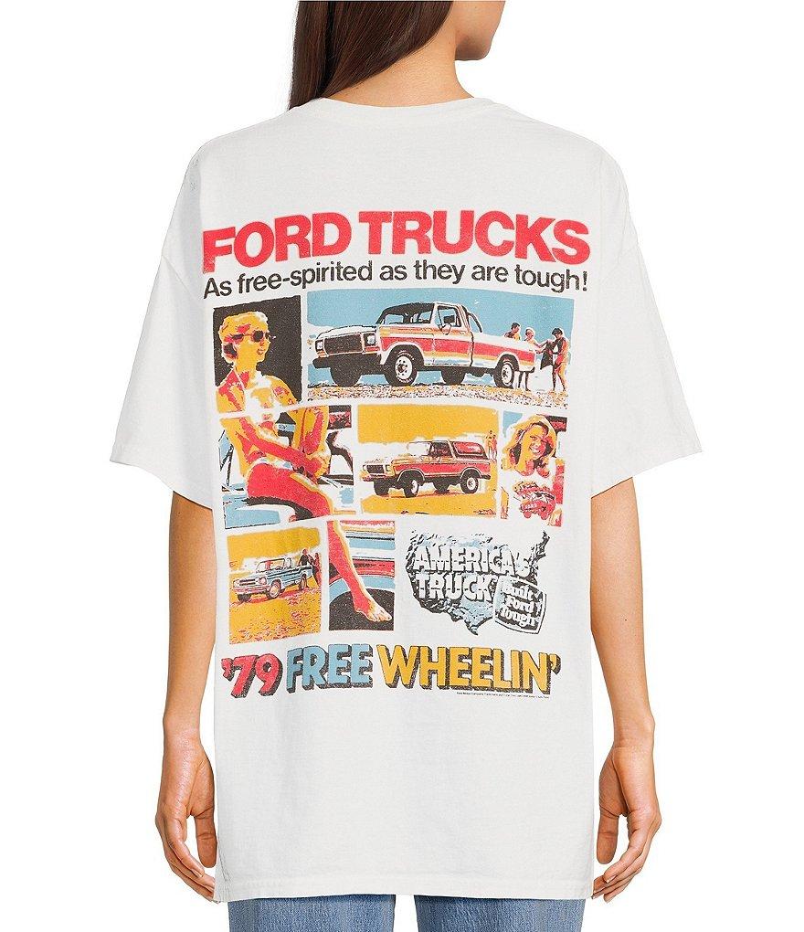 Junk Food Ford Trucks Crewneck Short Sleeve Oversized Graphic T-Shirt Product Image