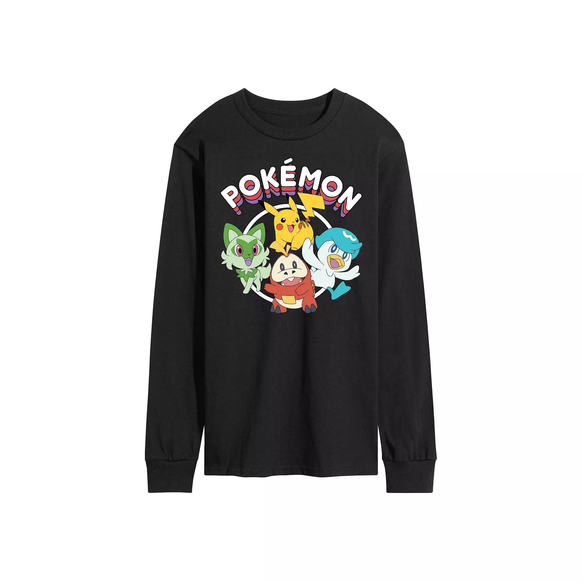 Men's Pokemon Scarlet Long Sleeve Graphic Tee,  Product Image
