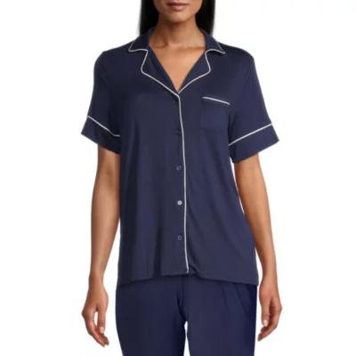 Liz Claiborne Cool and Calm Womens Short Sleeve Pajama Top Product Image