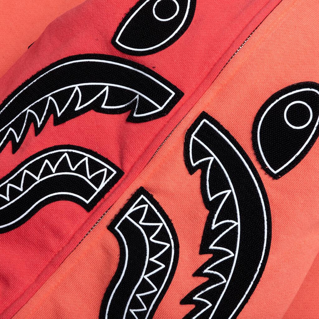 Shark Full Zip Hoodie Korea - Orange Male Product Image