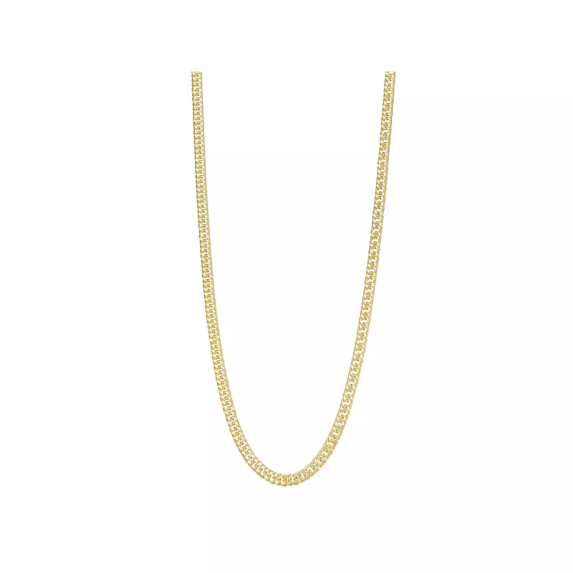 Jordan Blue Mens 14k Gold Miami Cuban Curb Chain Necklace Product Image