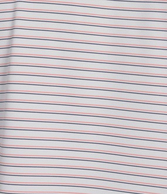 Cremieux Blue Label Performance Stretch Striped Short Sleeve Polo Shirt Product Image