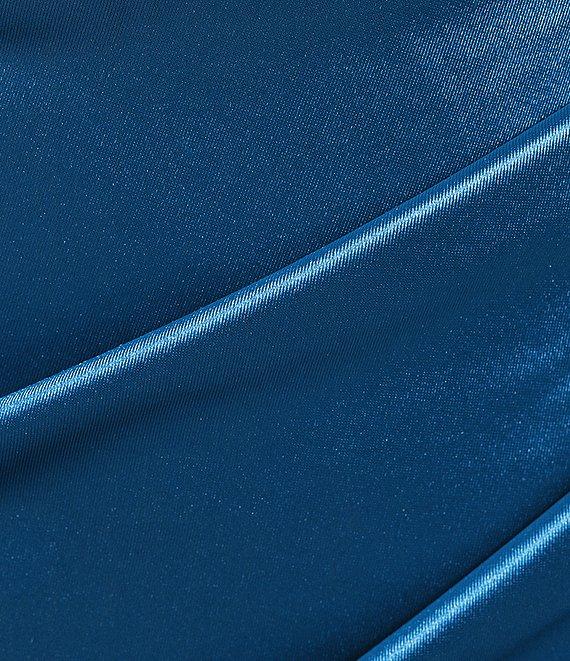 Honey and Rosie Square Neck Ruffle Hem & Cross Front Skirt Mini Dress Product Image