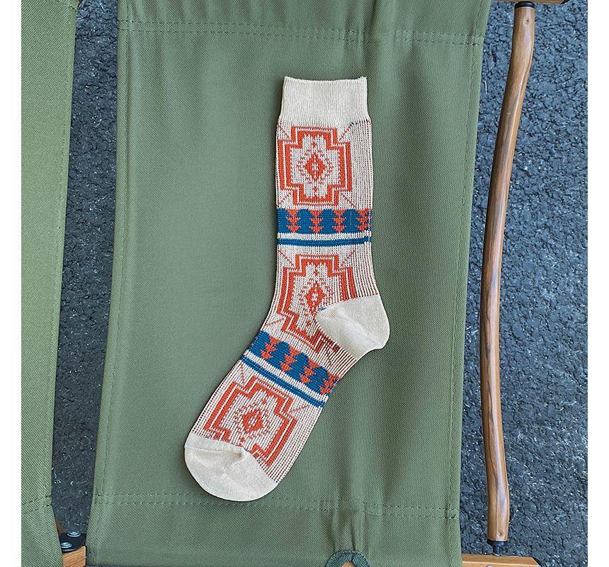 Traditional Pattern Mid Calf Socks Product Image