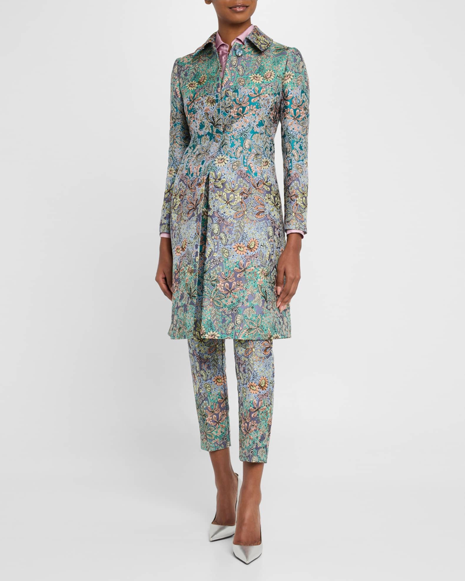 Multi Garden Floral Brocade Coat Product Image