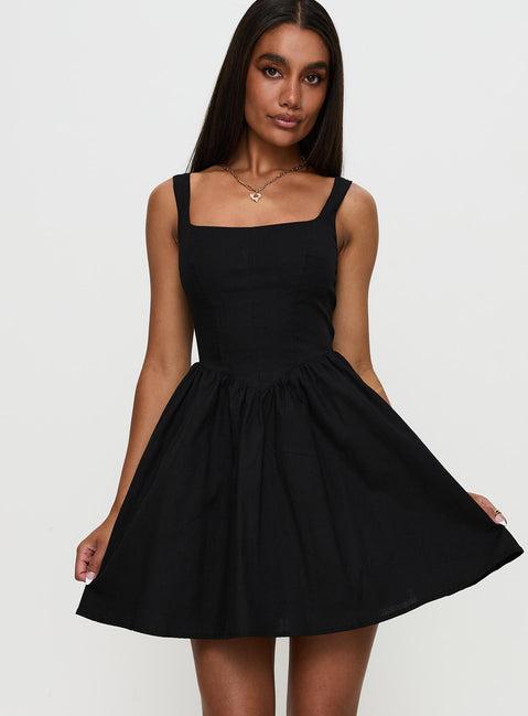 Martie Mini Dress Black Product Image