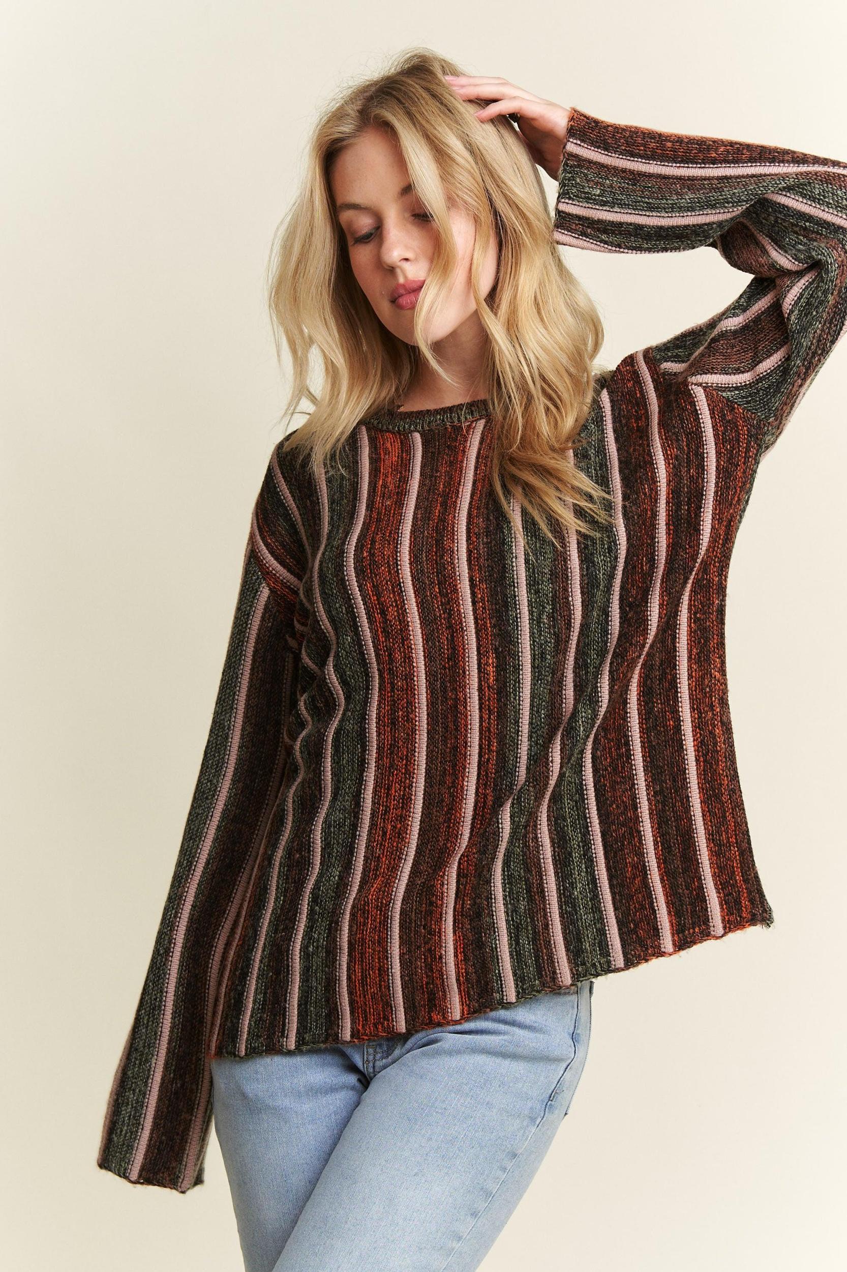 Vertical Stripe Sweater Product Image