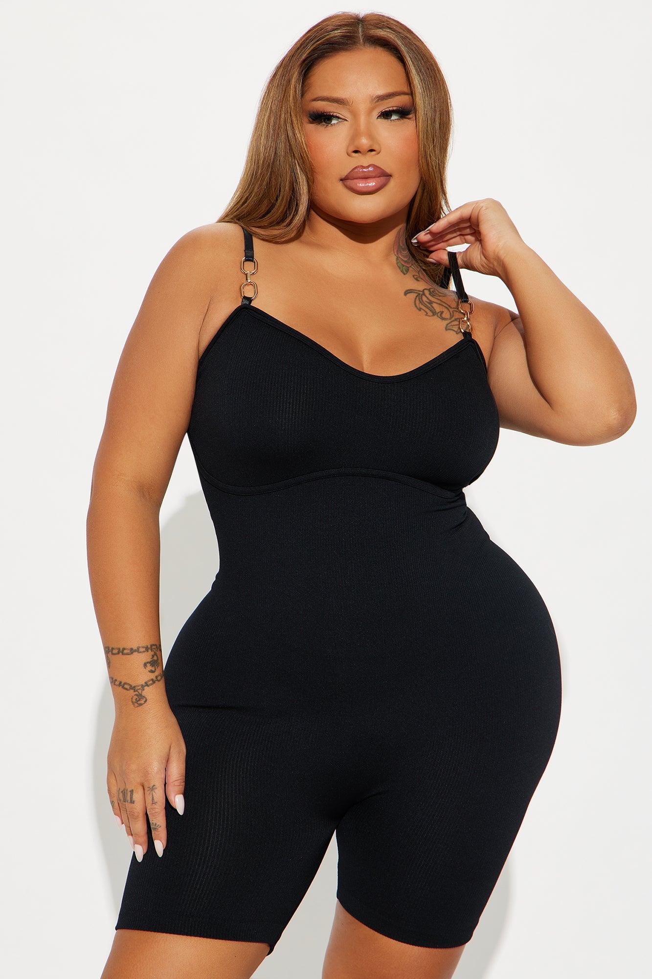 Melody Seamless Romper - Black Product Image