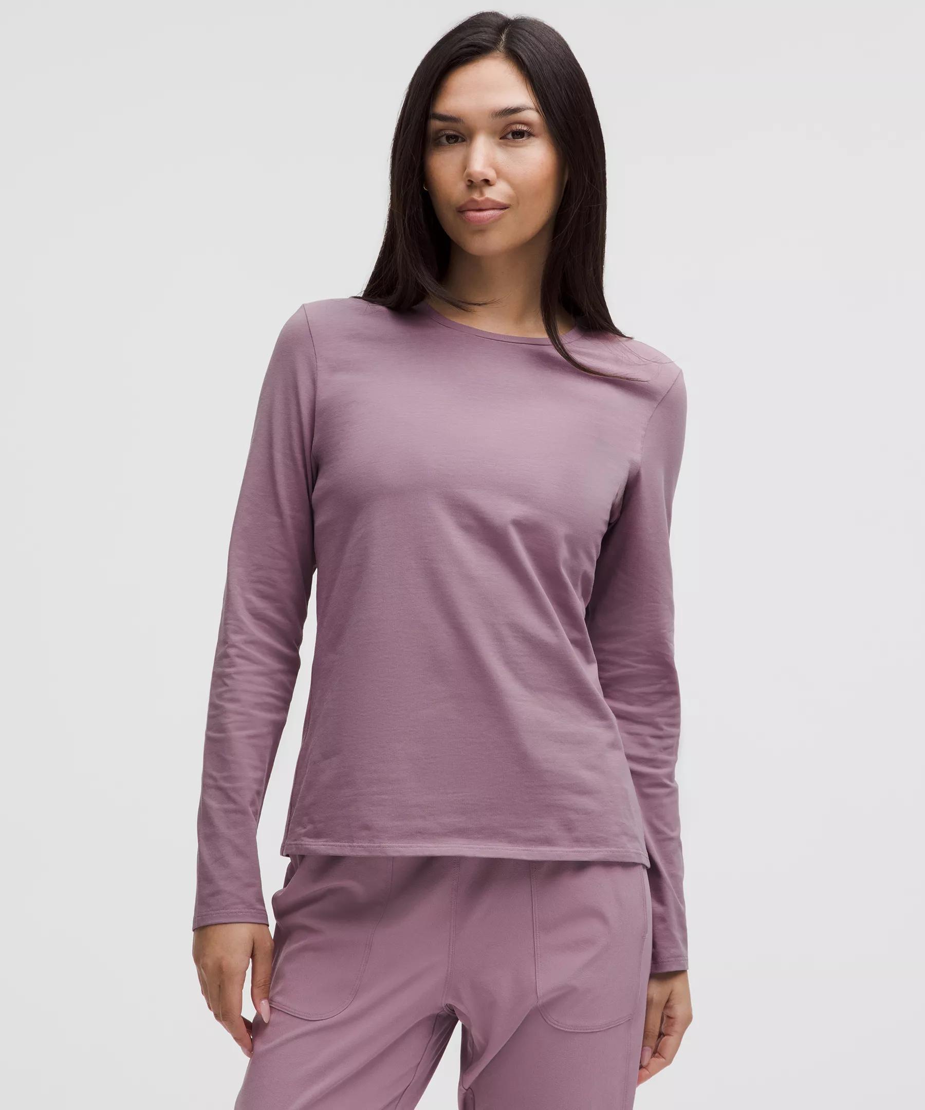 Organic Cotton Crewneck Long-Sleeve Shirt Product Image