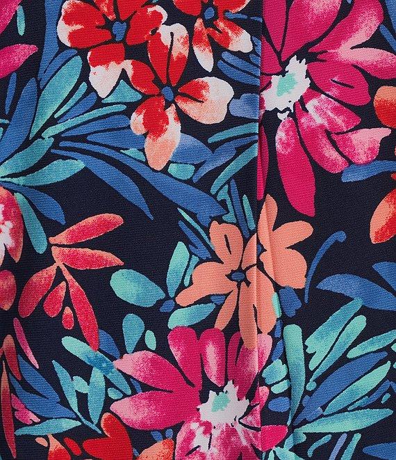 Jones New York Floral Printed Pleat Front Sleeveless Shell Product Image