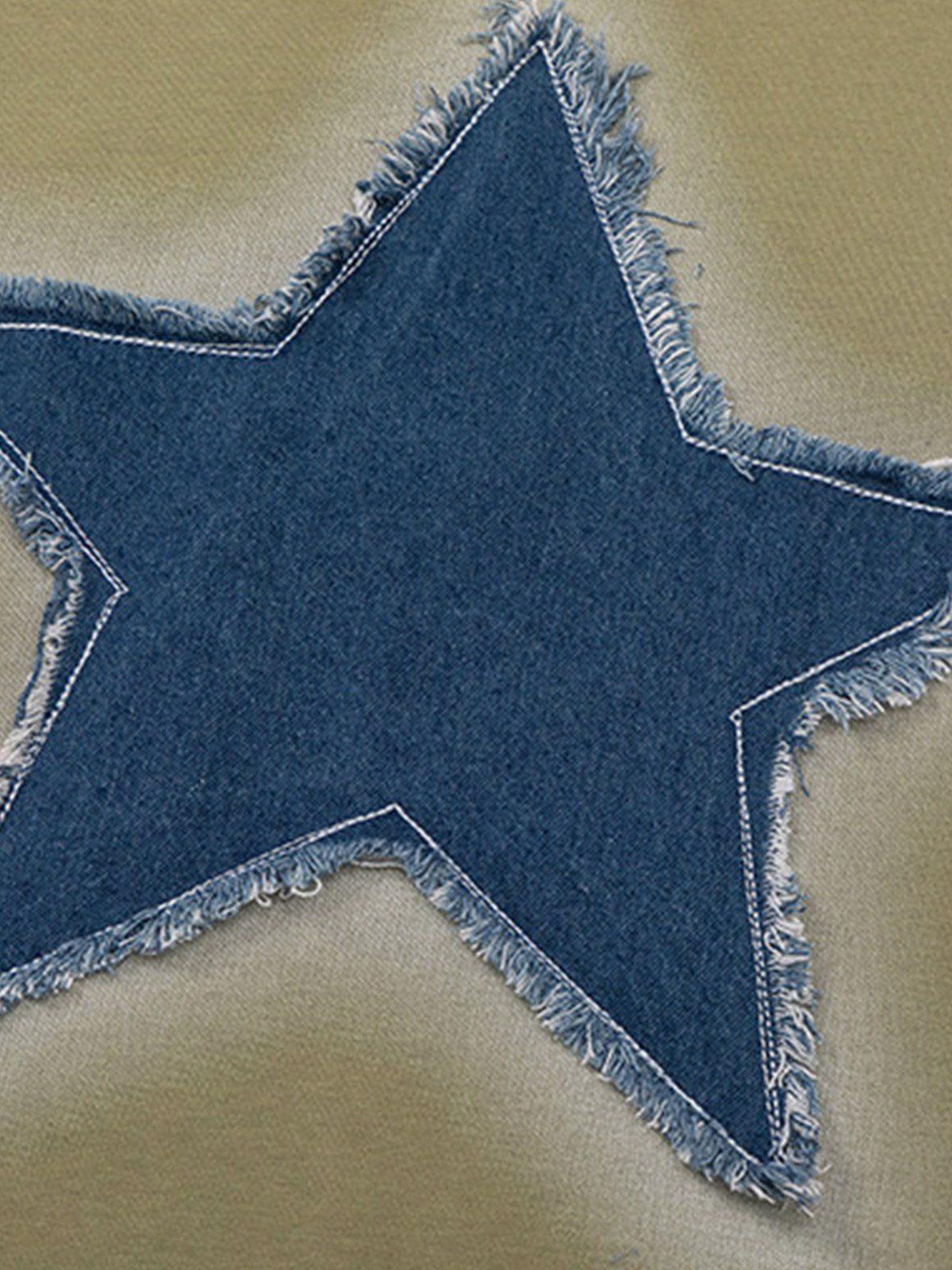 Aelfric Eden Denim Star Applique Tank Top Product Image