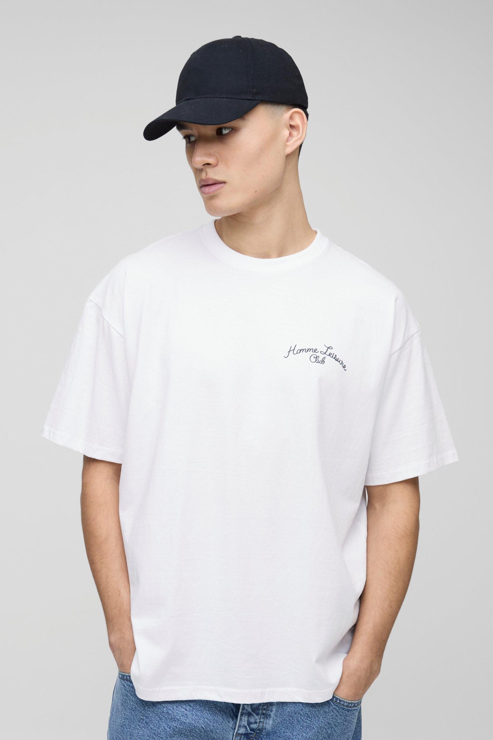 Oversized Homme Resort T-Shirt | boohooMAN USA Product Image
