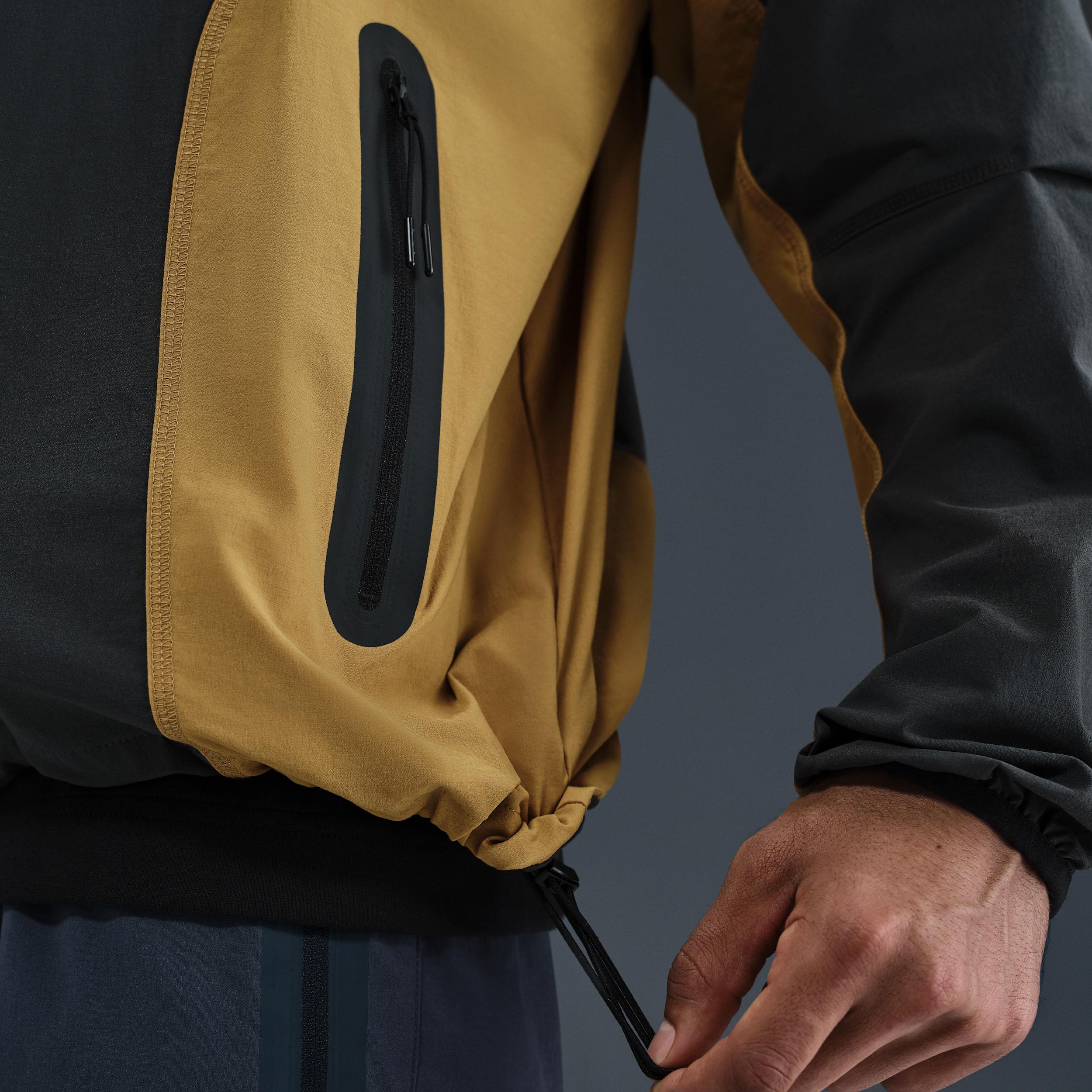 Nike Tech Men's Dri-FIT Woven Color-Block Windrunner Loose Jacket Product Image