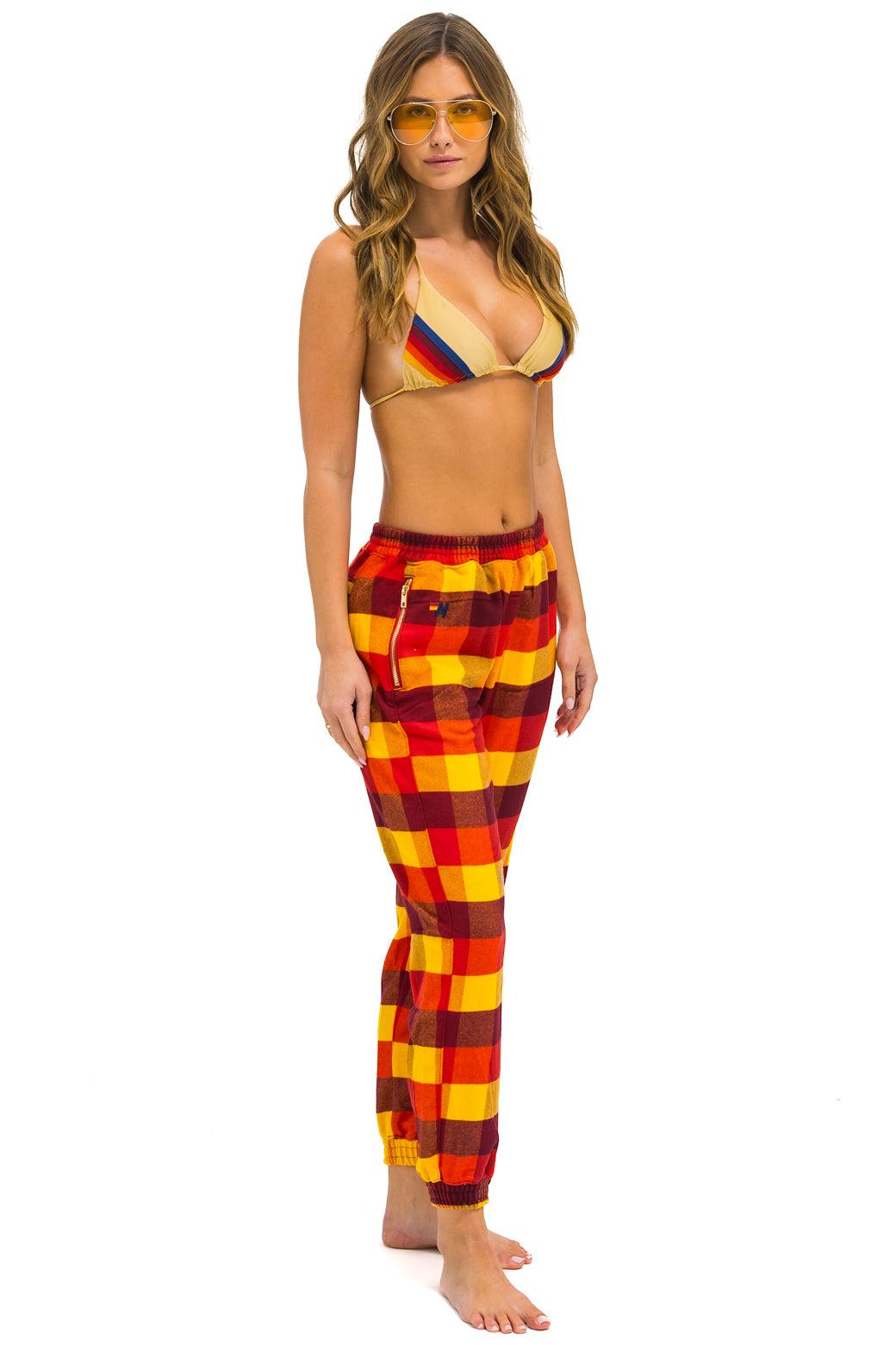 PLAID LODGE PANT - SURFY PLAID Female Product Image