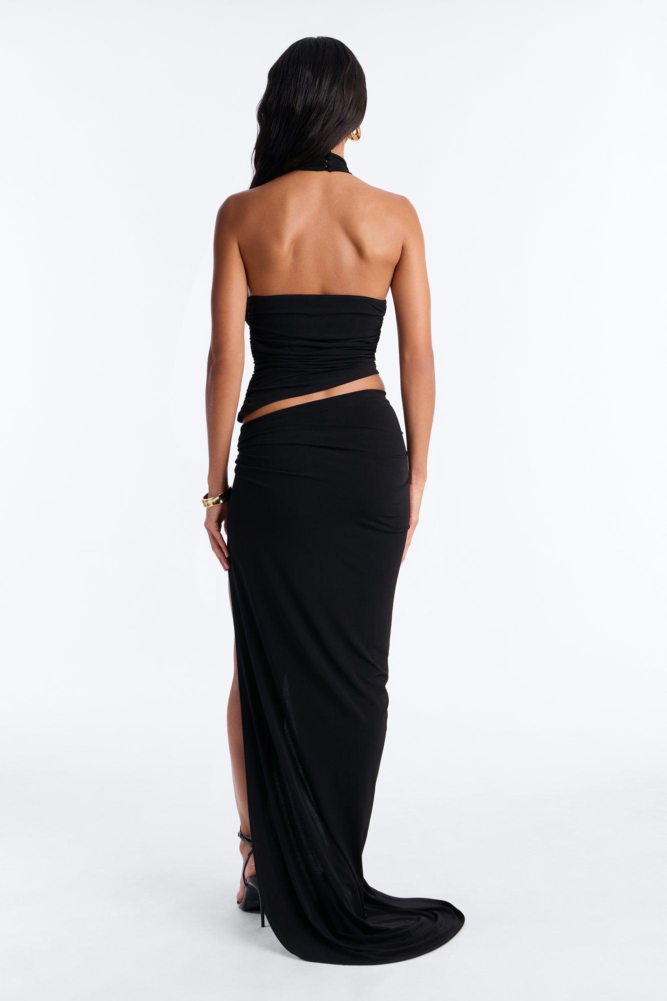 Zadie Maxi Skirt Set - Black Female Product Image