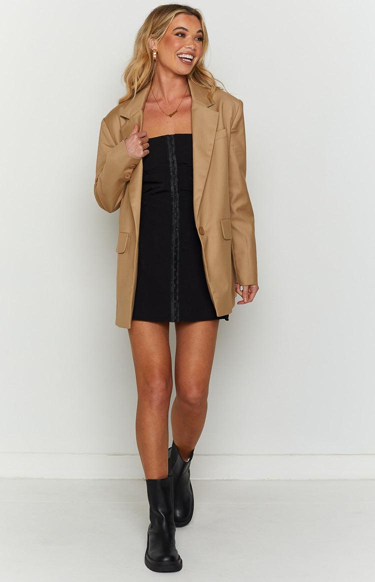 Electra Black Corset Mini Dress Product Image