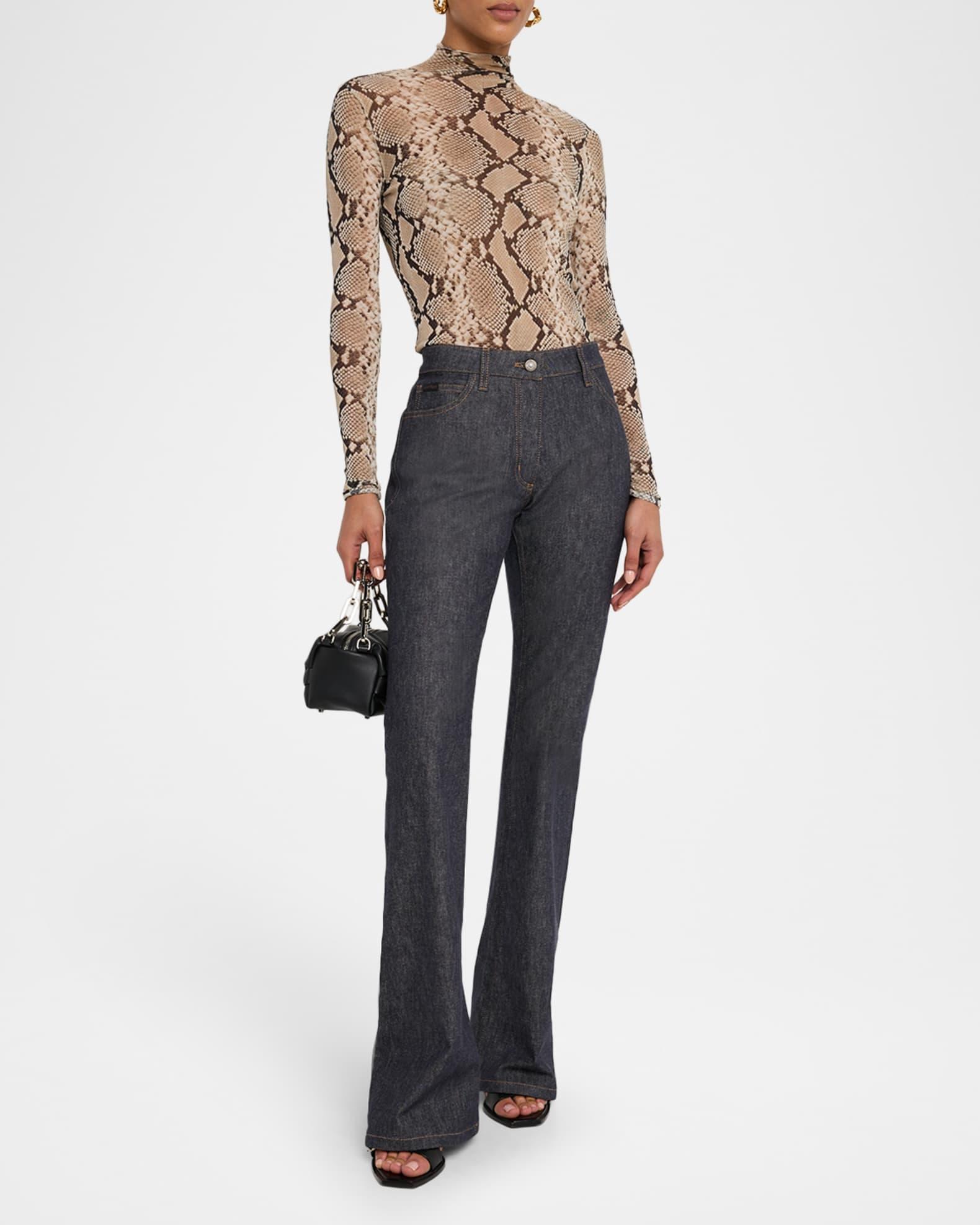 Oblique Denim Bootcut Jeans Product Image