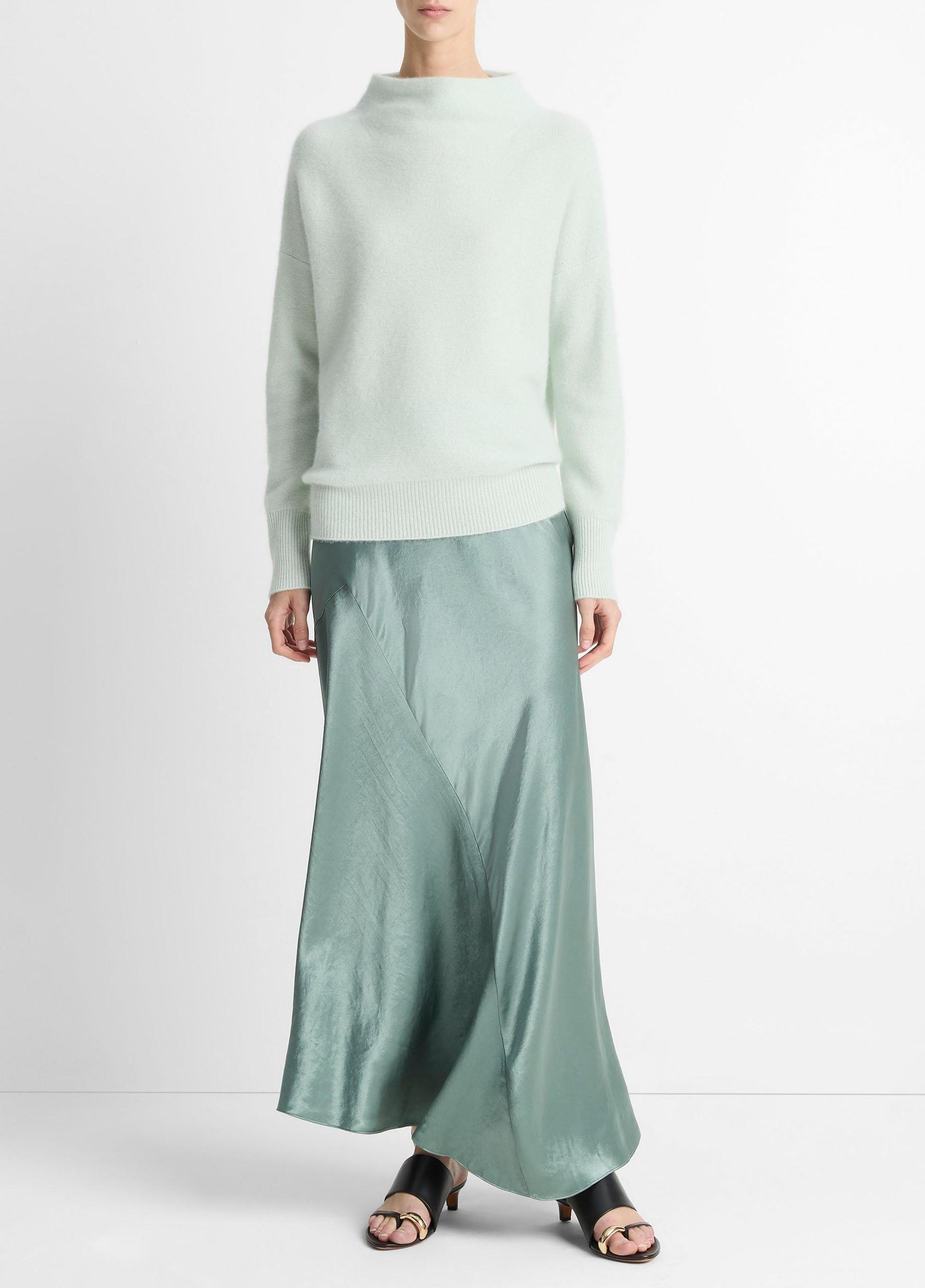 Plush Cashmere Funnel-Neck Sweater Product Image