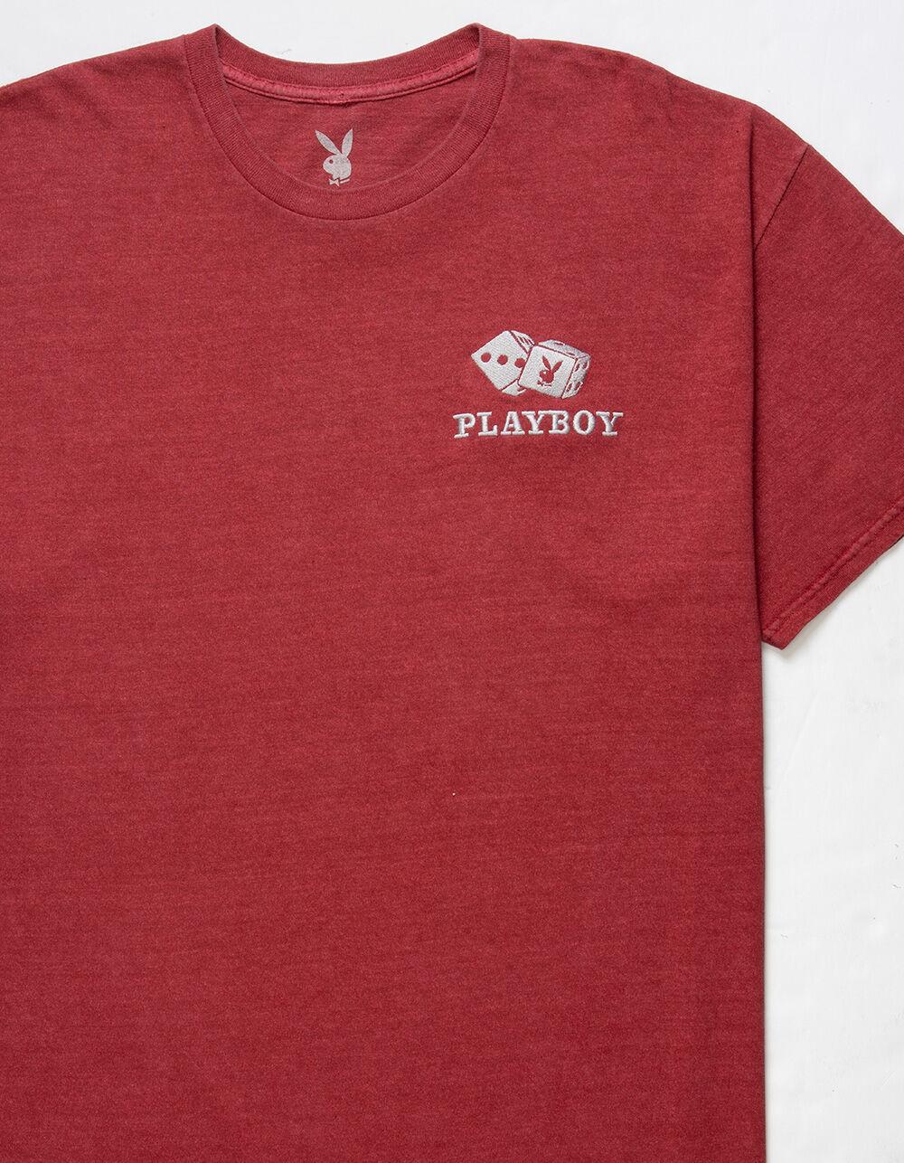 PLAYBOY Casino Logo Mens Tee - RED Product Image