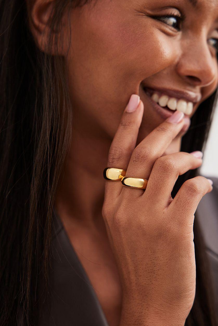 Gold Plated Double Pack Rings Product Image