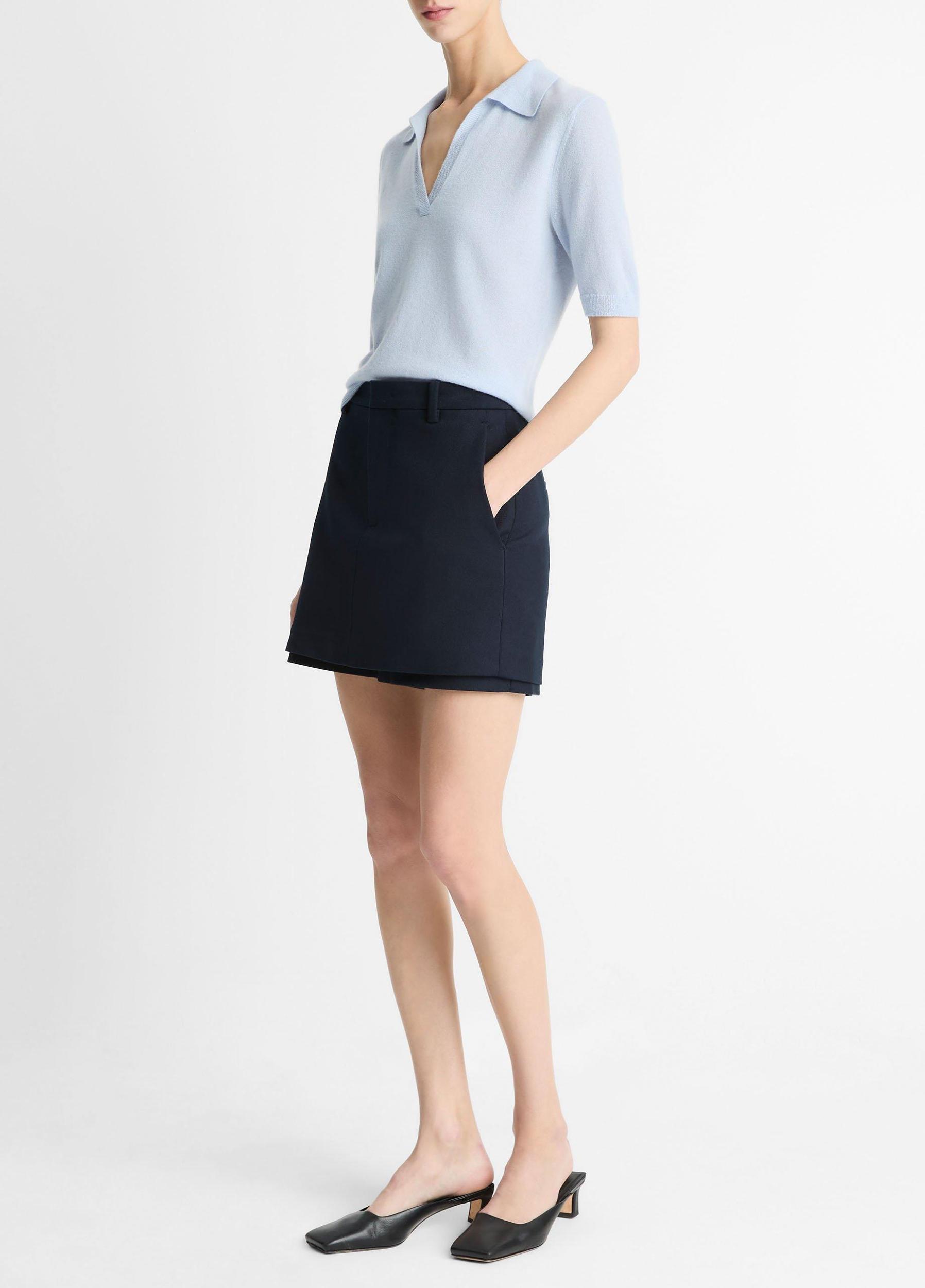 Tailored Italian Cotton Skort Product Image