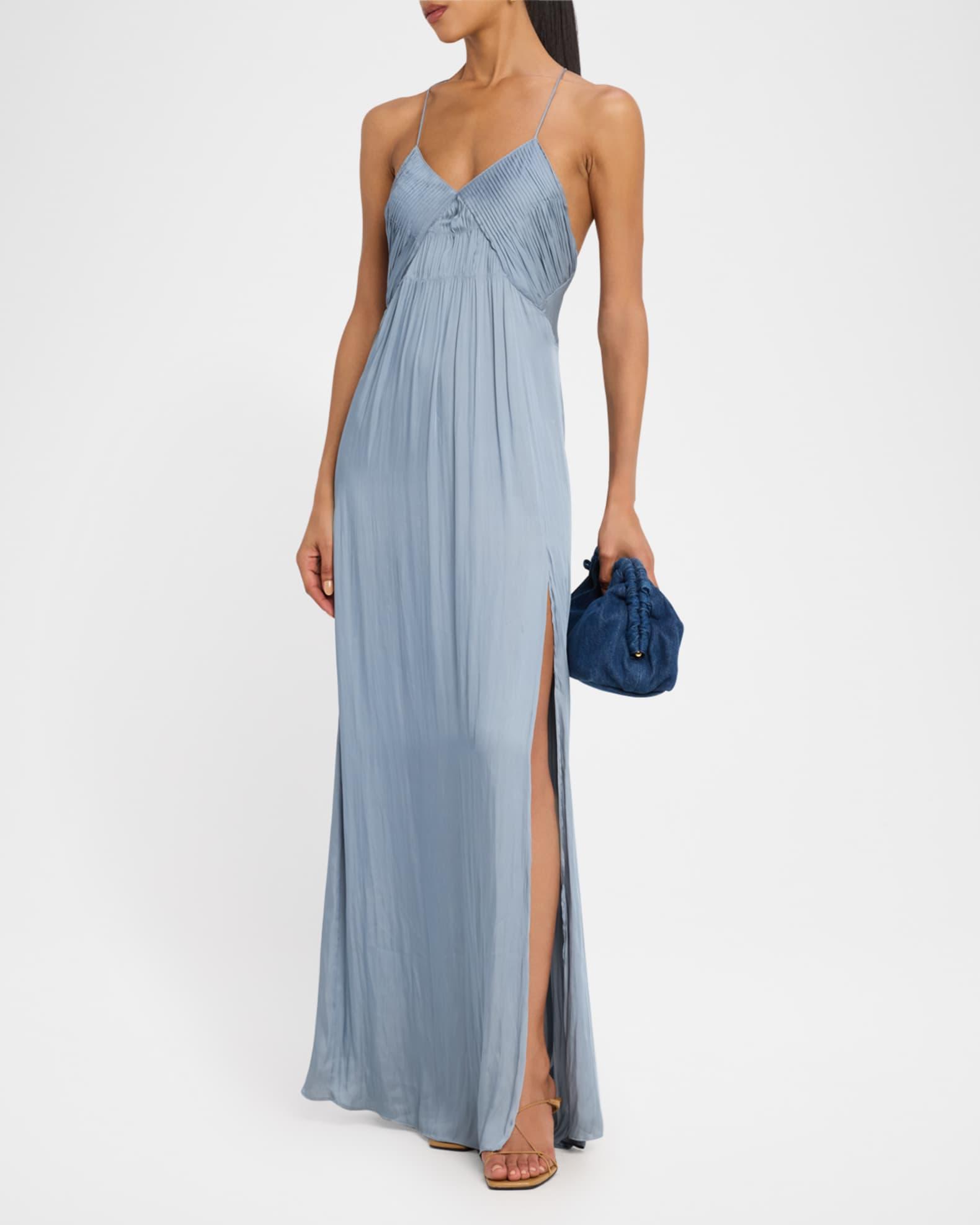 Ingrid Strappy Satin Dress Product Image