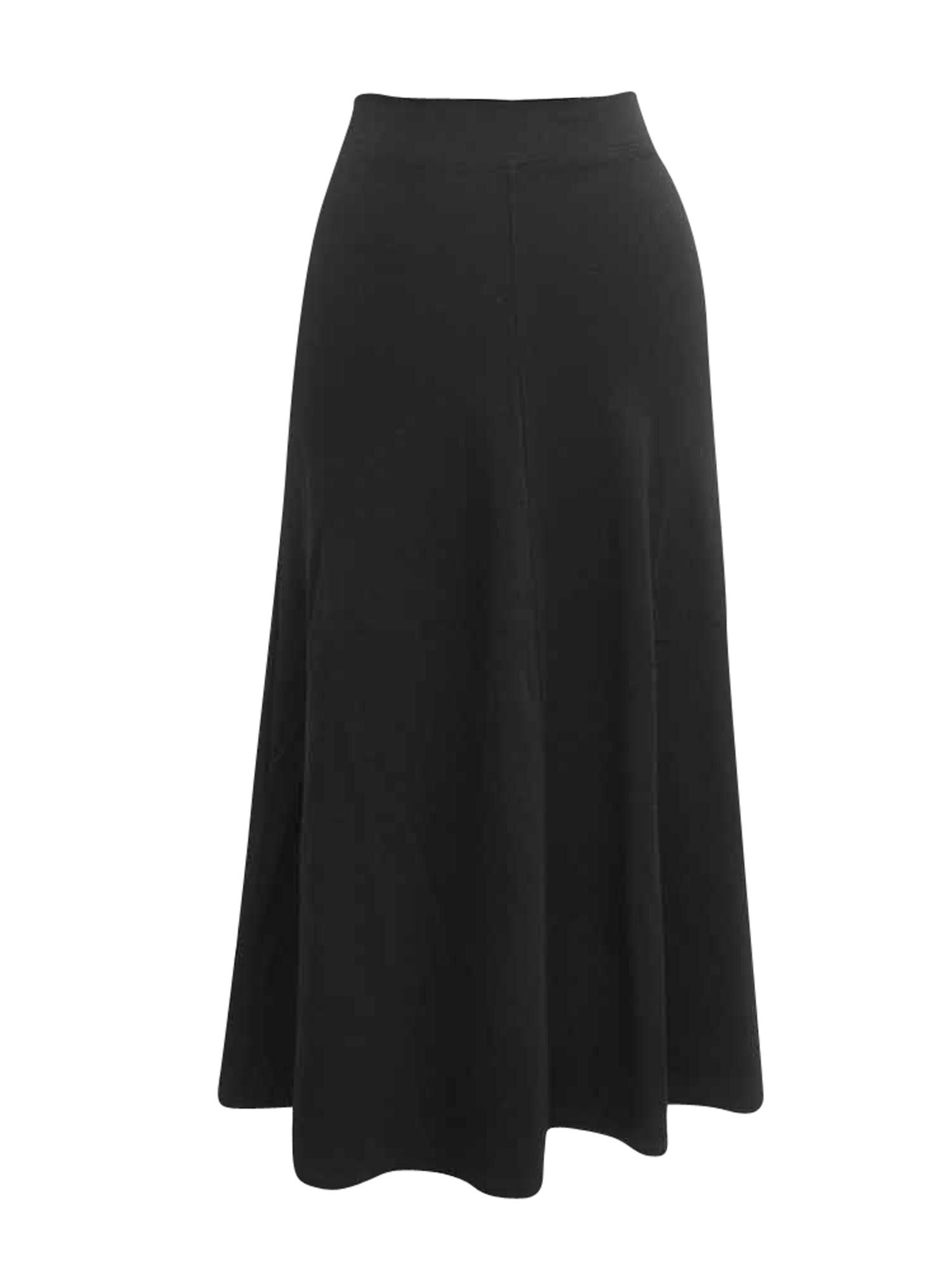 Hard Tail Flat Waist Midi Skirt B-154 Product Image