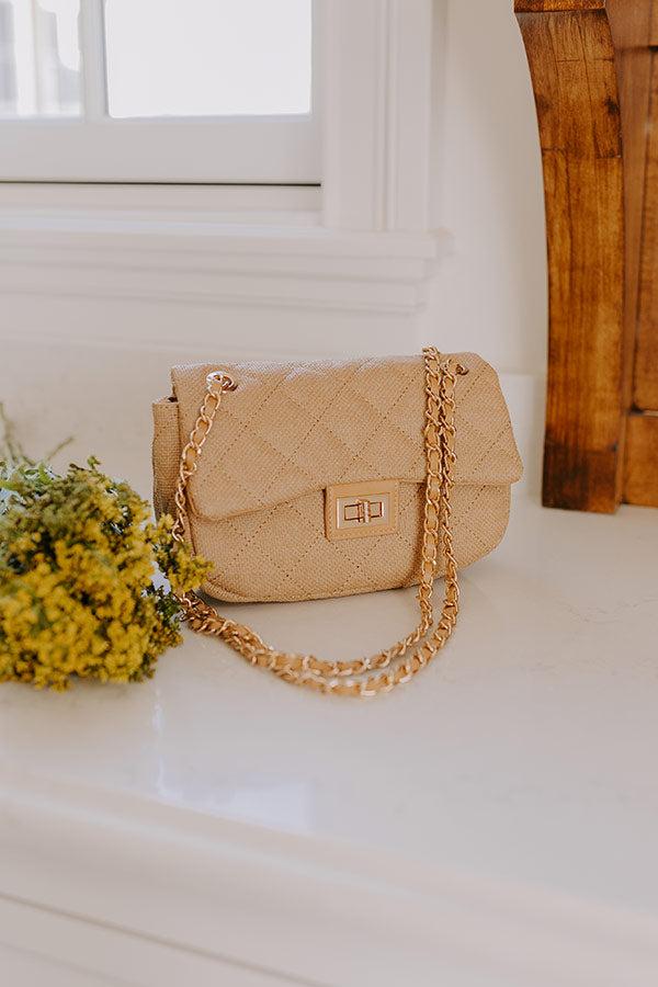 Daisy Woven Purse in Khaki Product Image