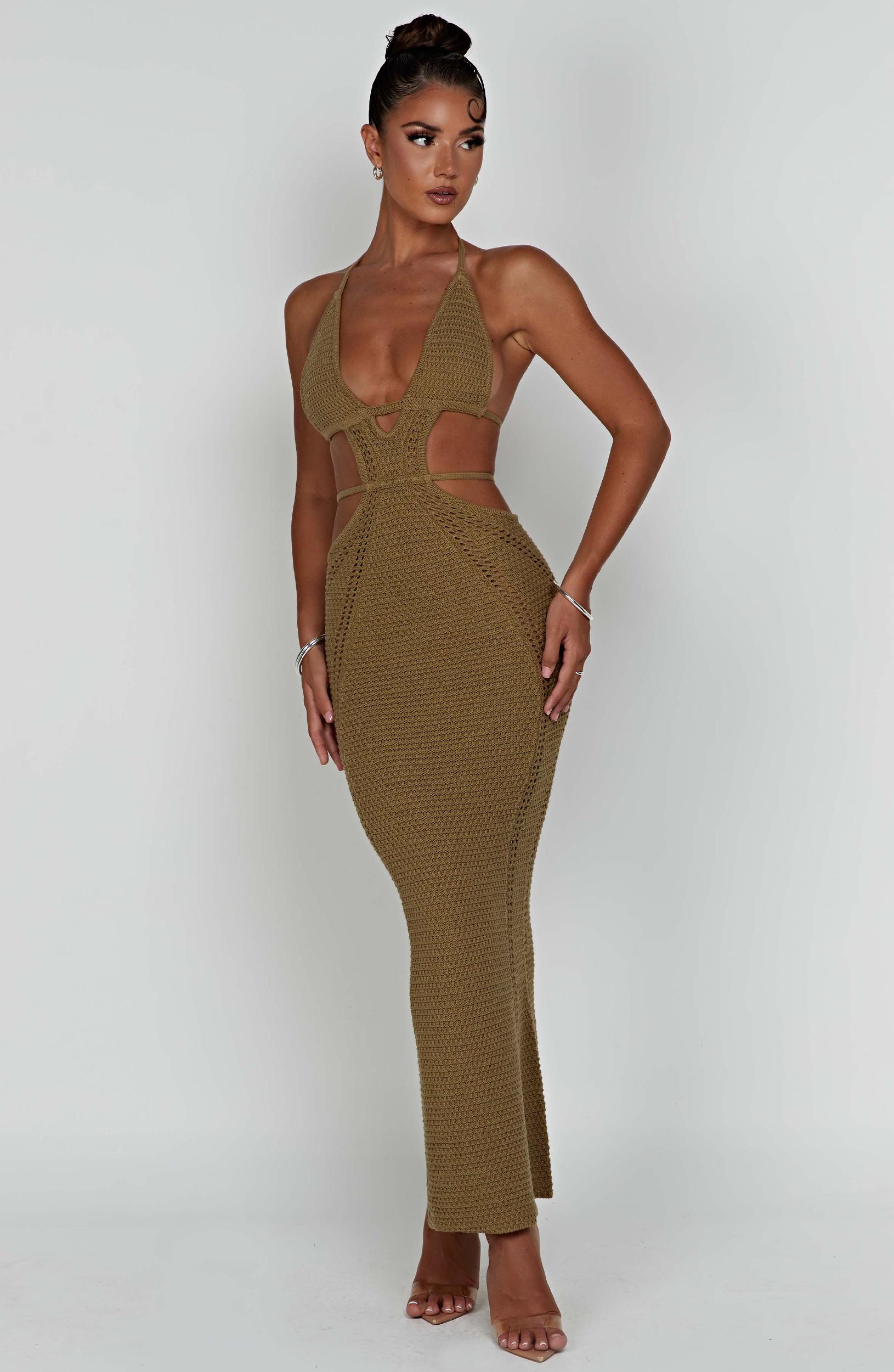 Arabella Maxi Dress - Khaki Product Image