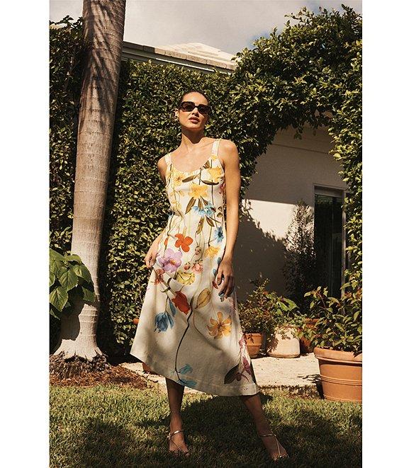 Mestiza New York Sugarcane Slip Floral Midi Dress Product Image