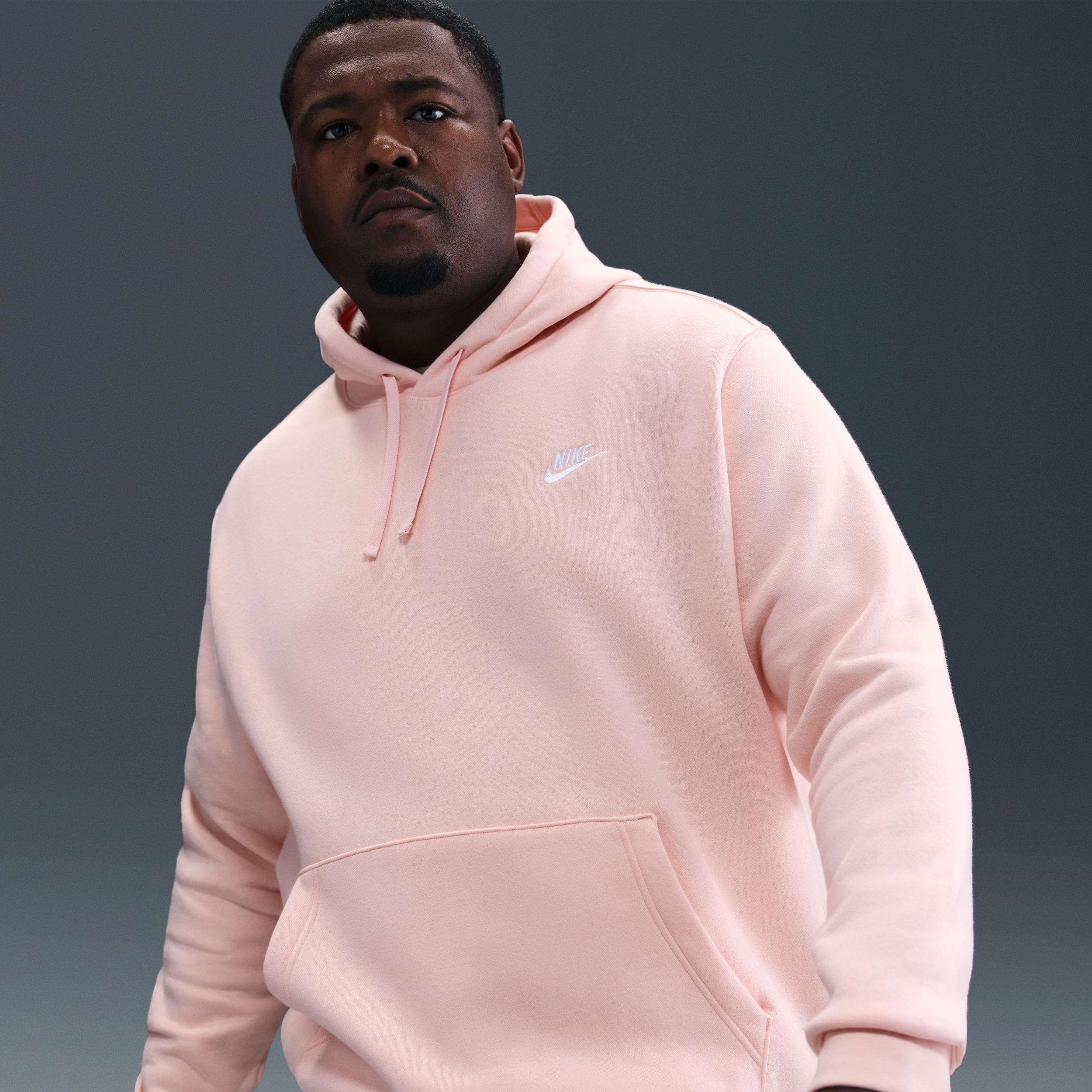 Mens Nike Sportswear Club Fleece Pullover Hoodie | BV2654-664 Product Image