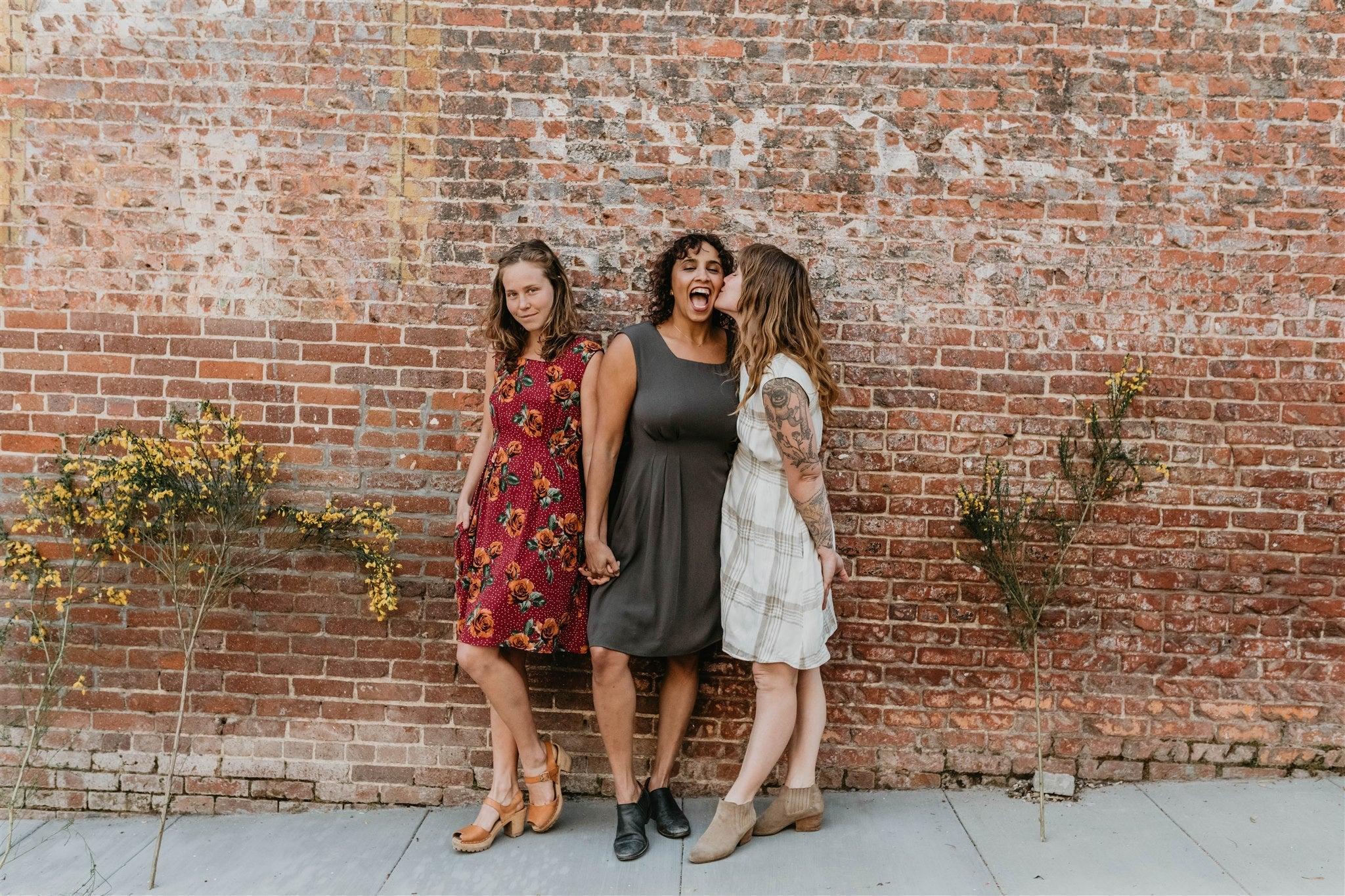 Pleiades Dress in Plaid Ivory Product Image