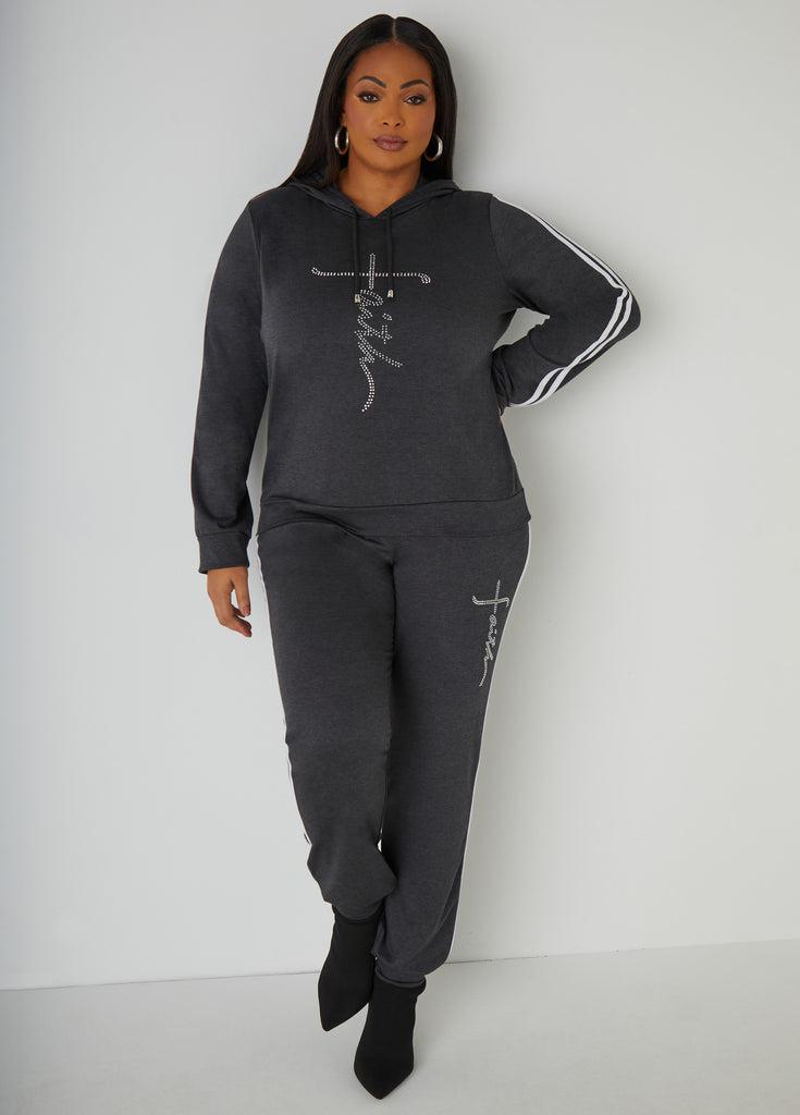 Faith Crystal Joggers Product Image