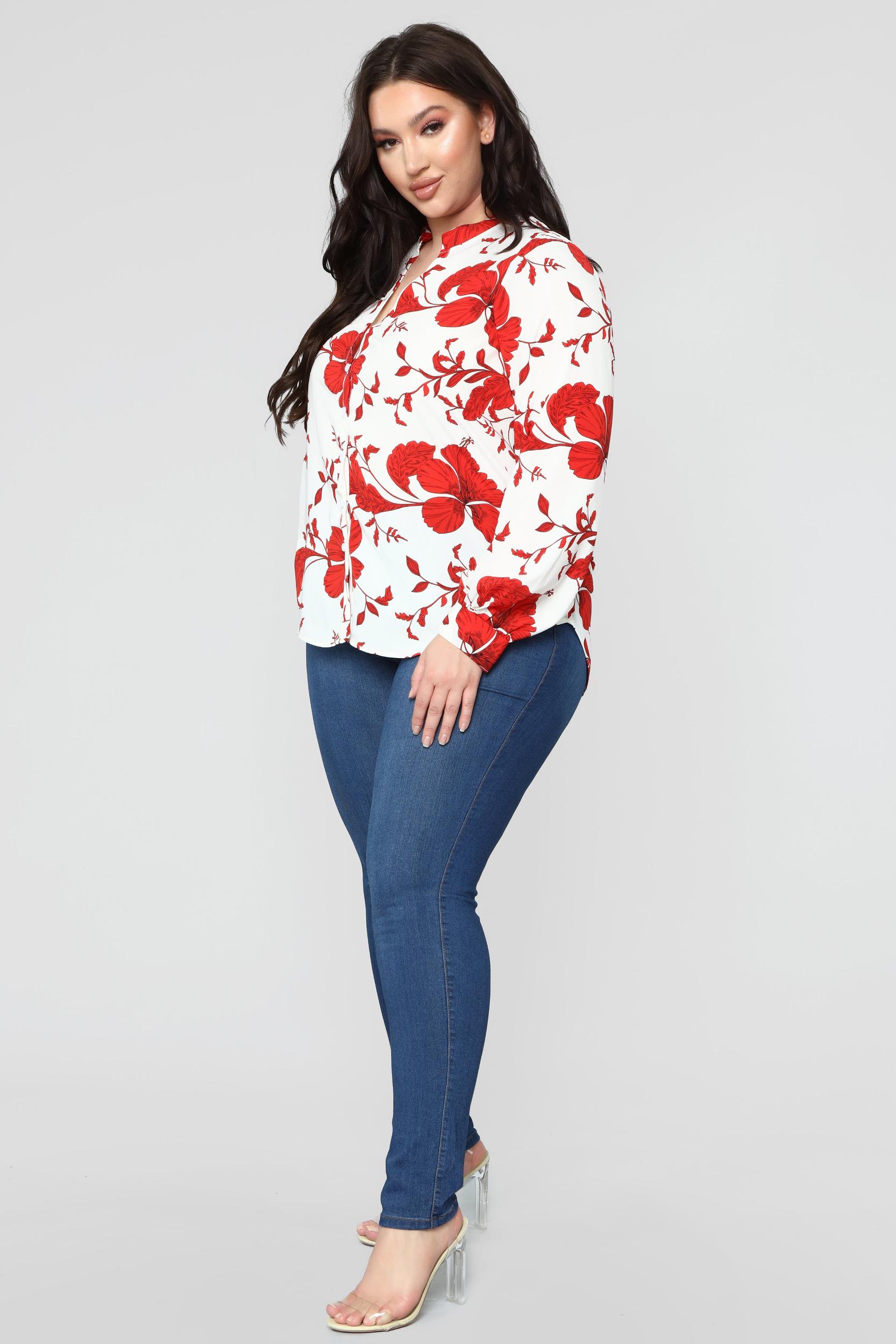 Floral Emotions Top - White/Combo Product Image