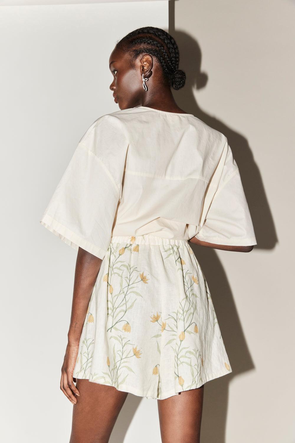 Eliza Linen Shorts Florette Product Image