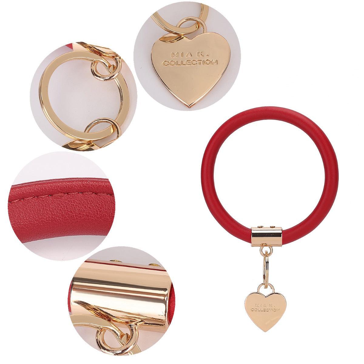 MKF Collection Women's Jasmine Bangle Bracelet Keyring Set Female Product Image