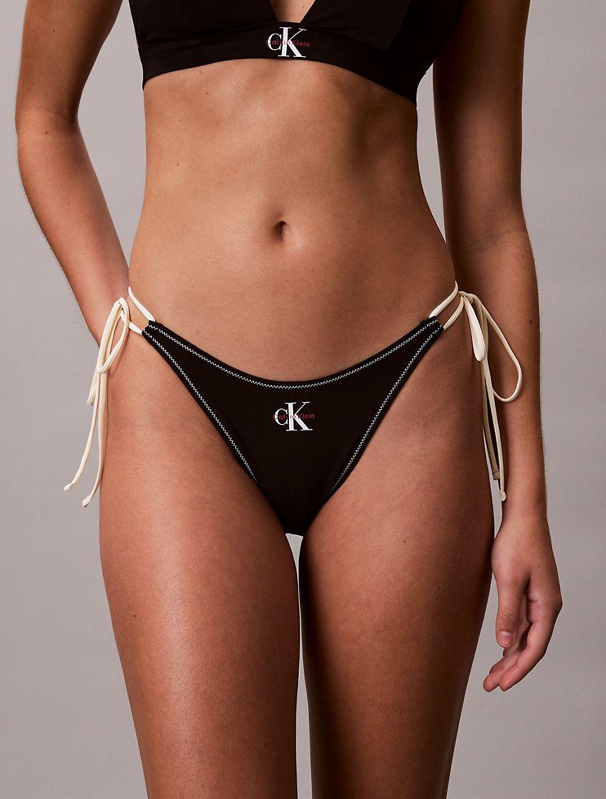 Monologo Swim Side Tie Bikini Bottom Product Image