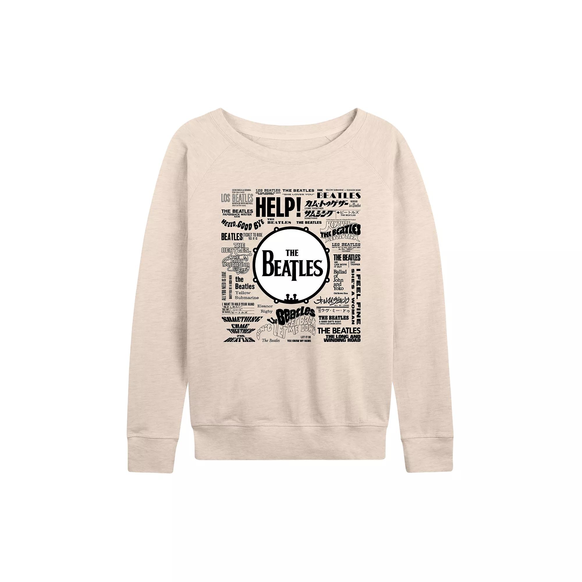 Women's The Beatles Singles French Terry Long Sleeve Tee,  Product Image