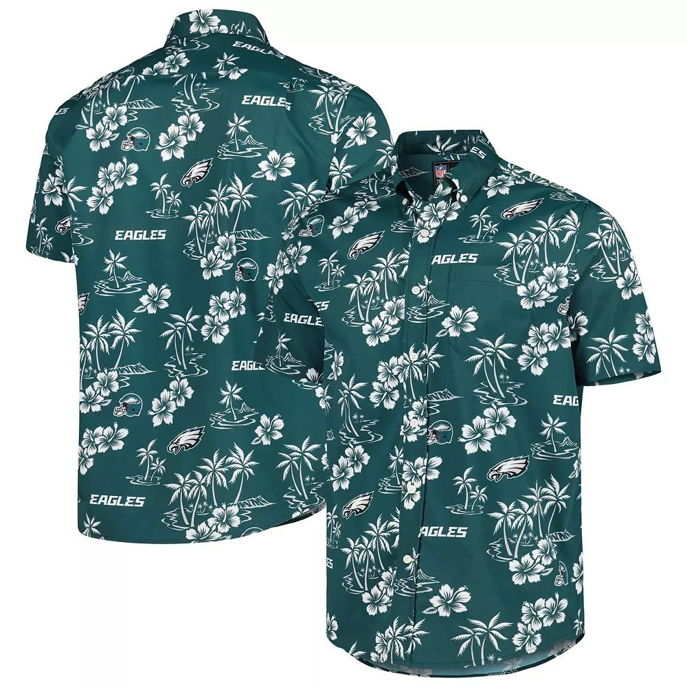 Men's Reyn Spooner Midnight Green Philadelphia Eagles Kekai Button-Up Shirt, Size: Large Product Image