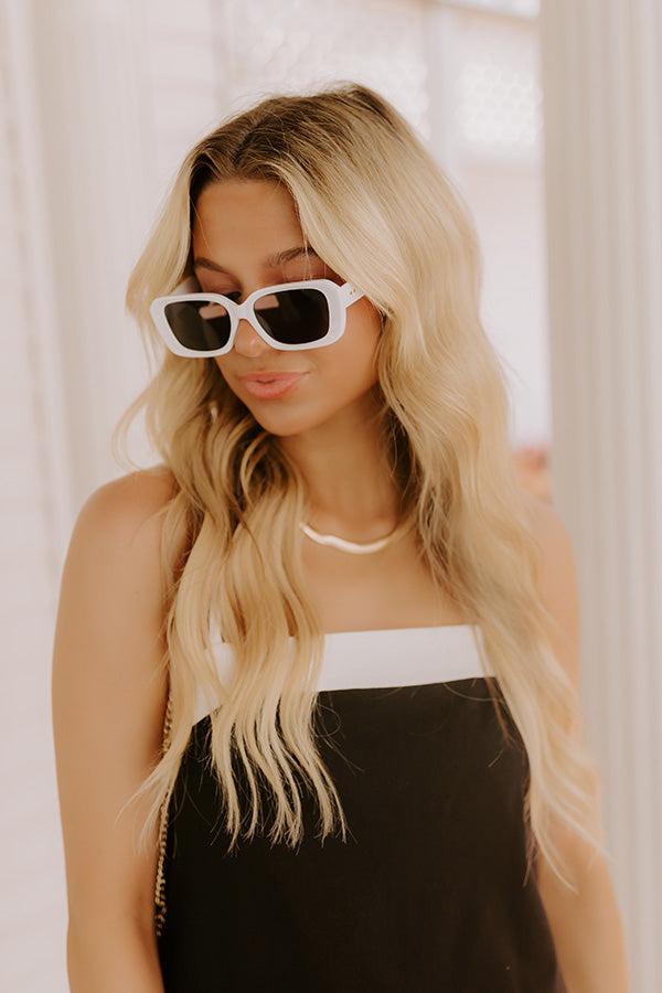 Kind Eyes Sunnies in White Product Image