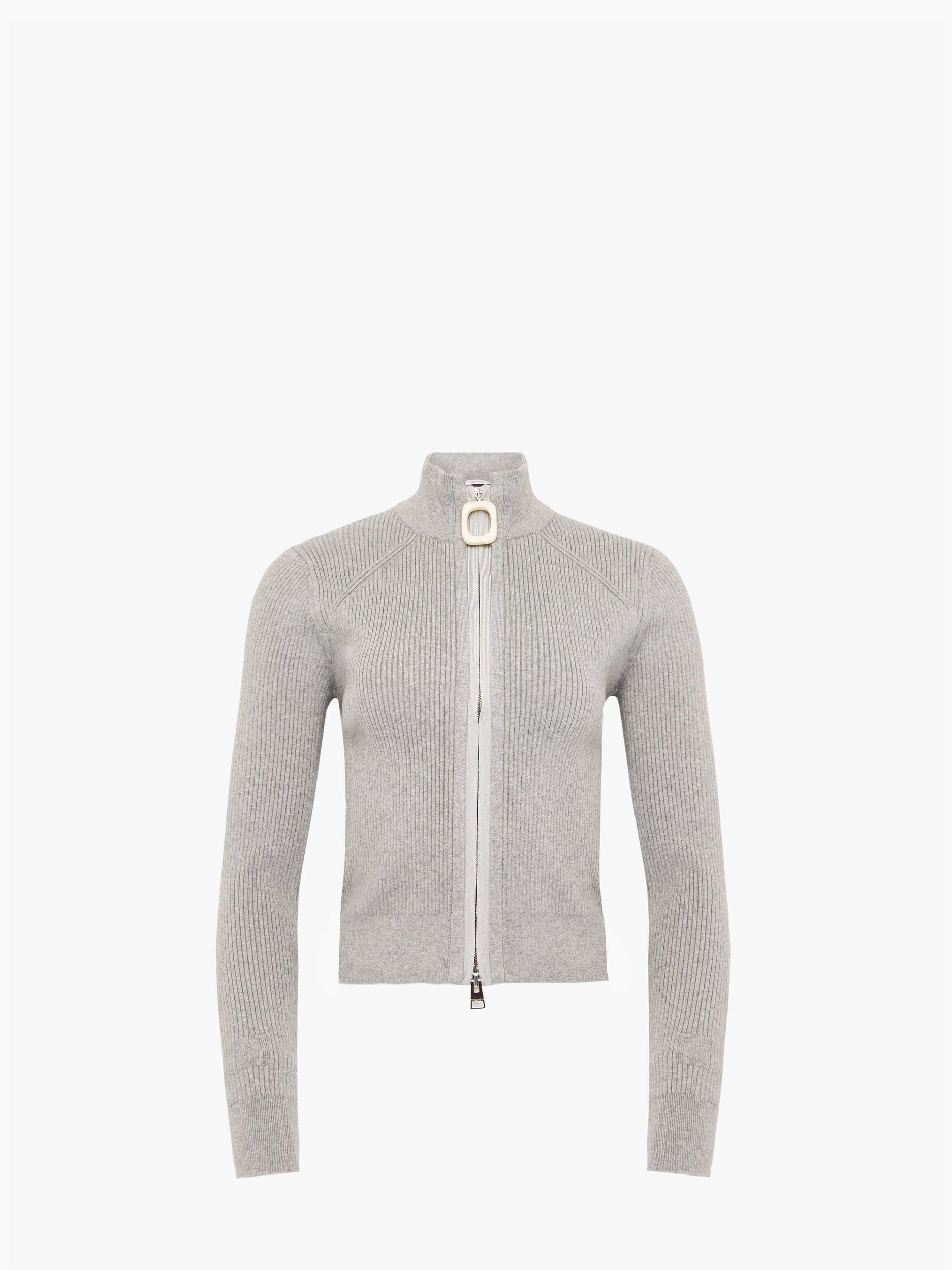 FITTED ZIP UP CARDIGAN Product Image