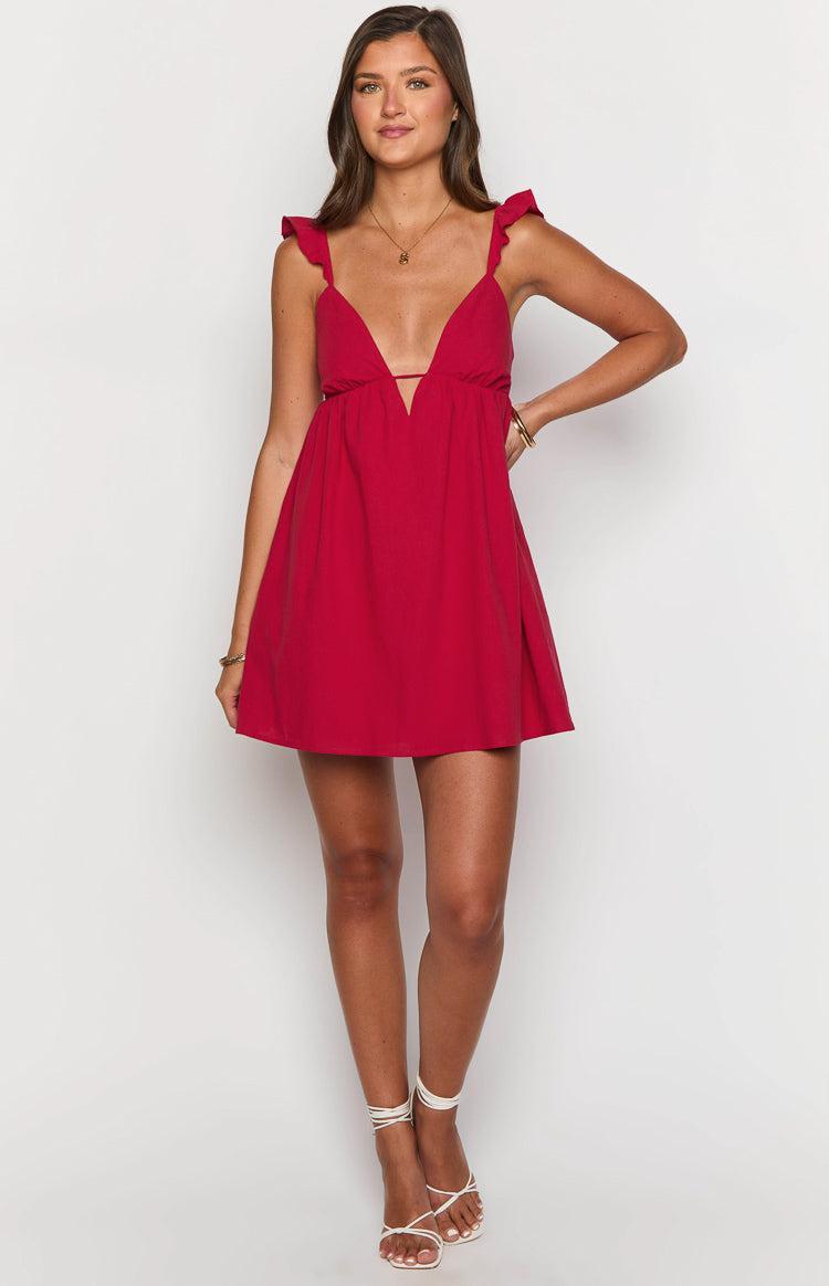 Tammie Red Mini Dress Product Image