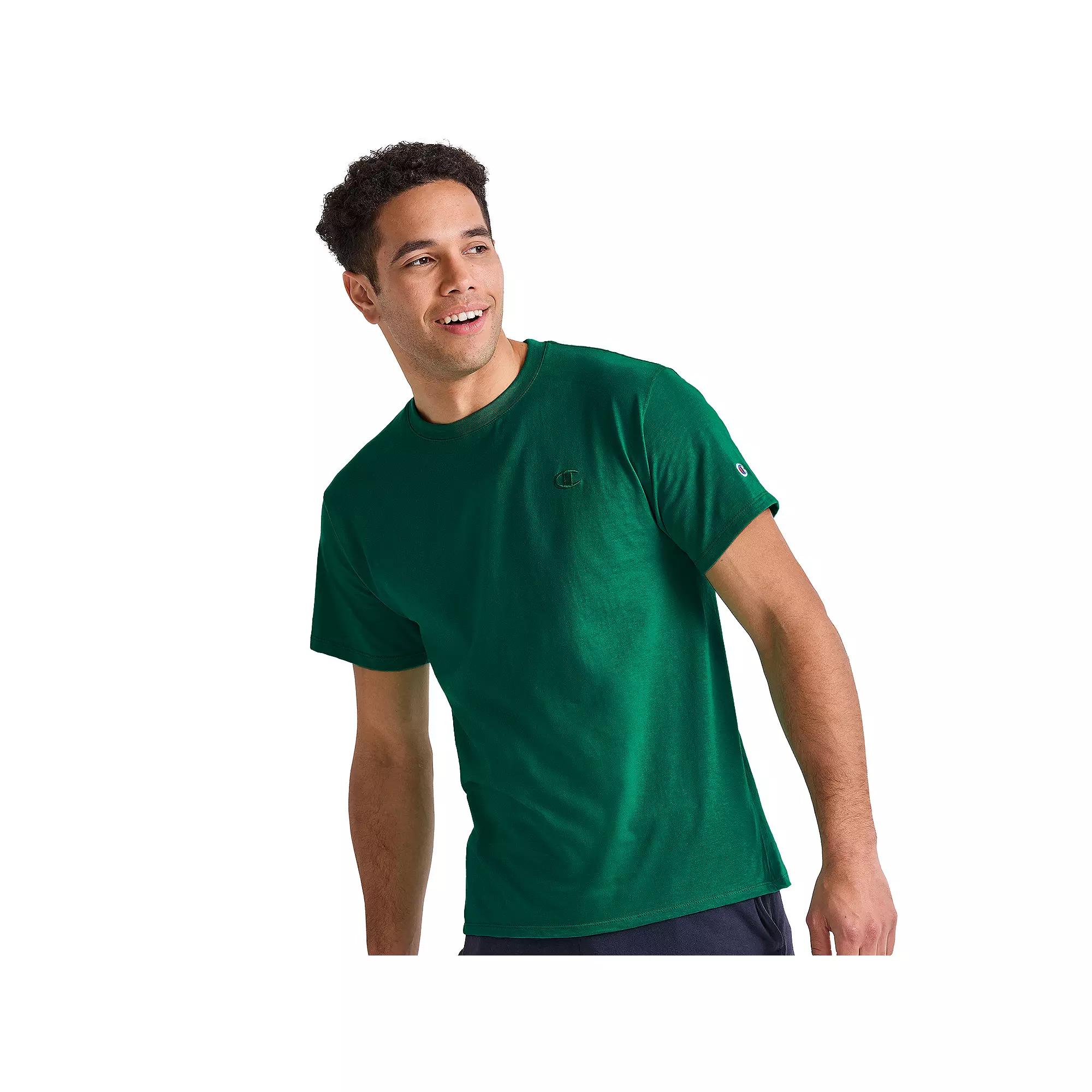 Men's Champion® Classic Jersey Tee, Size: Large, Night Garden Green Product Image