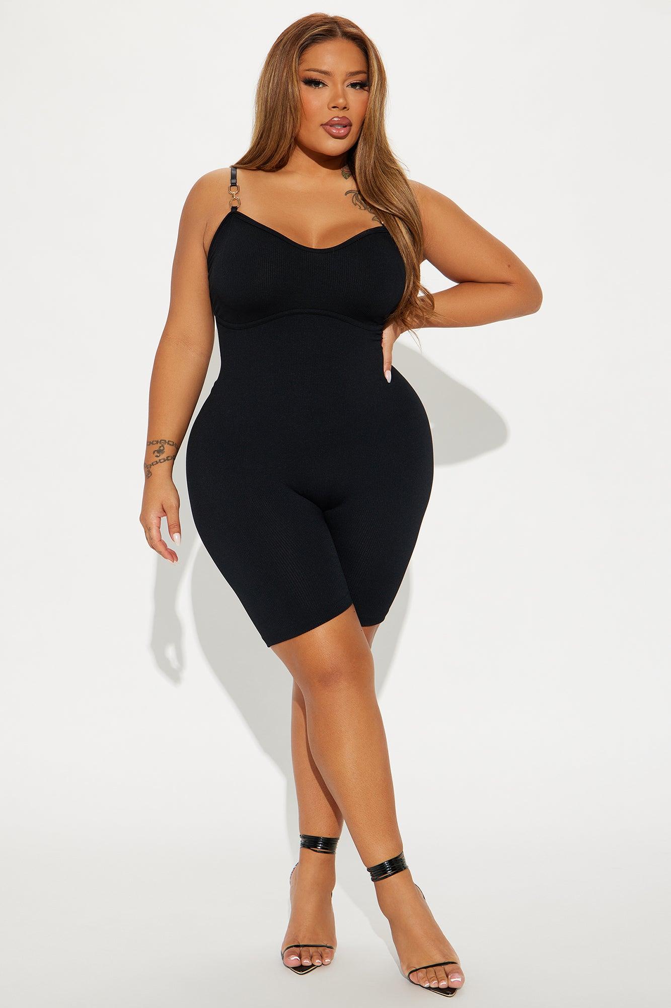 Melody Seamless Romper - Black Product Image