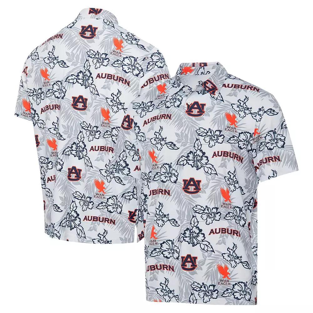 Men's Reyn Spooner White Auburn Tigers Performance Polo,  Product Image