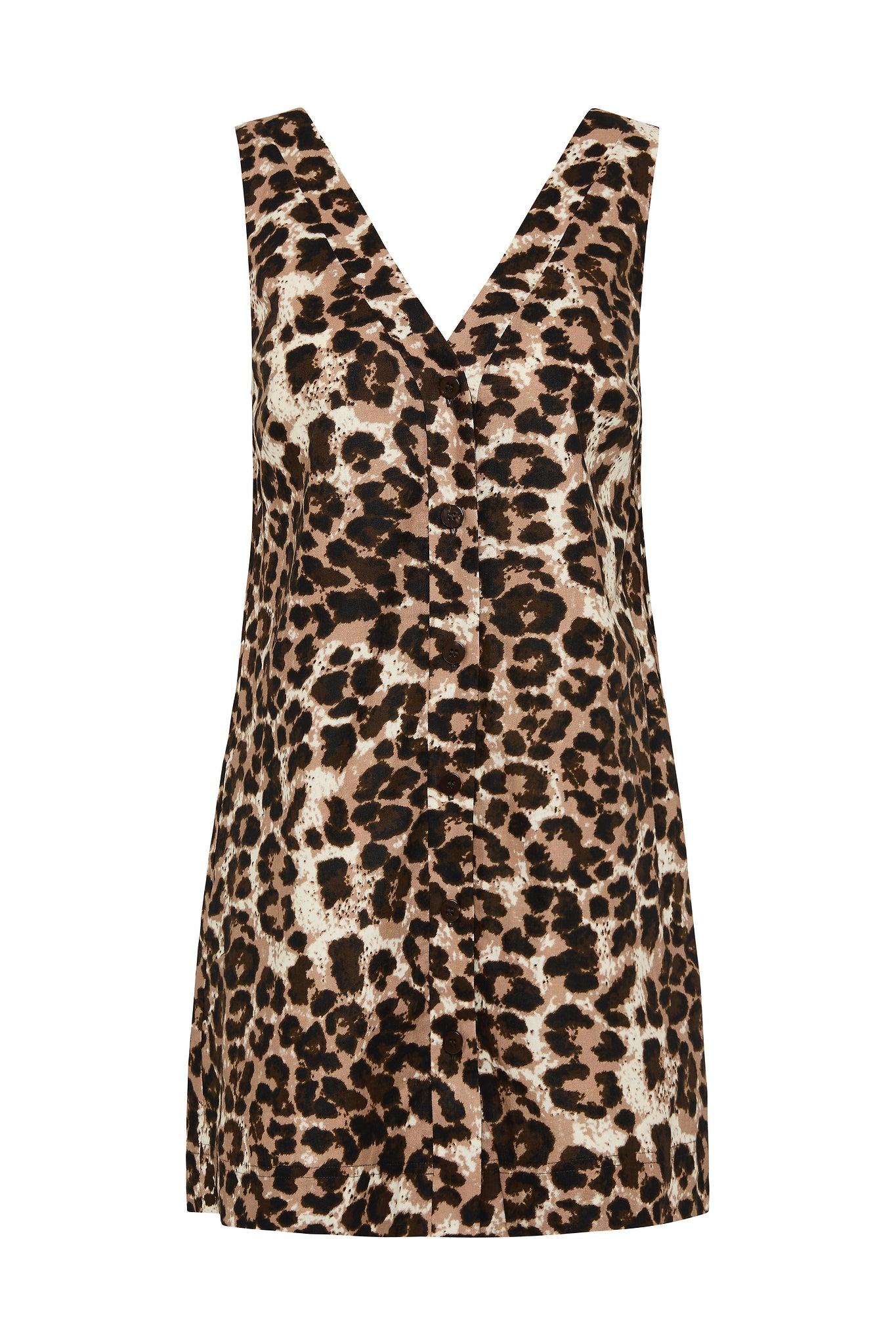 Callie Mini Dress-LEOPARD / 4 Product Image