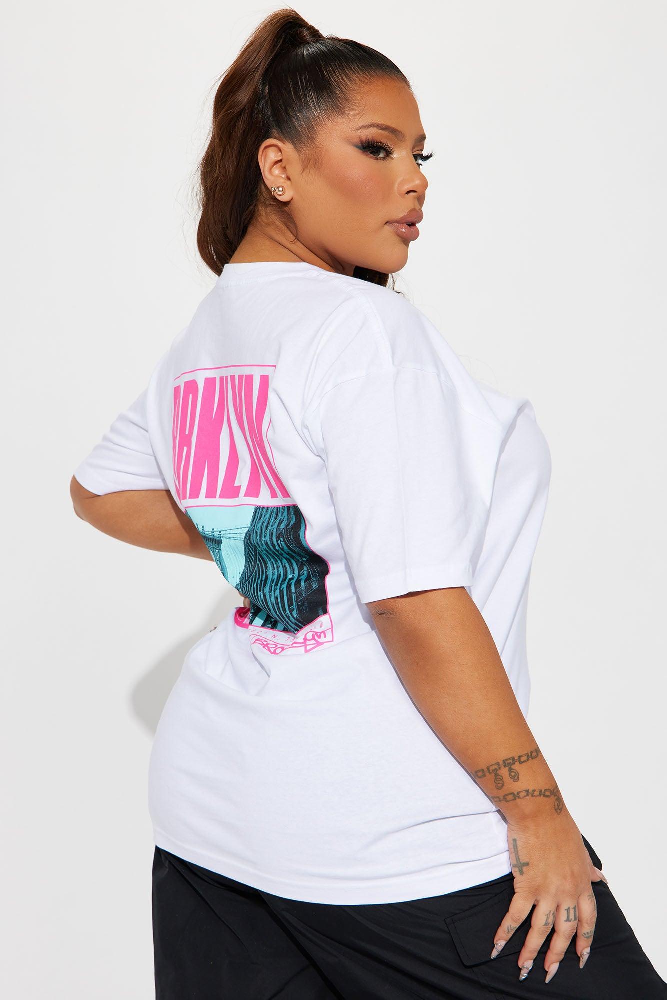 Brooklyn Front And Back Graphic Tee - White Product Image