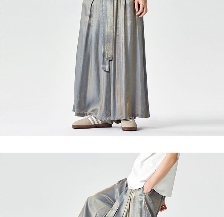 Mid Rise Patterned Print Wide Leg Pants Product Image